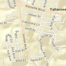 Jordanville Alabama Street Map