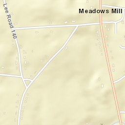Meadows Mill Alabama Street Map