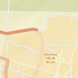 Buşrá ash Shām Street Map