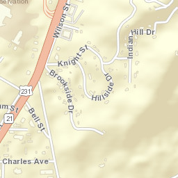 Blueberry Hill Alabama Street Map