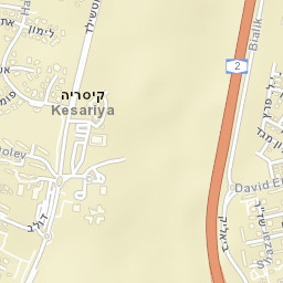 Caesarea Street Map