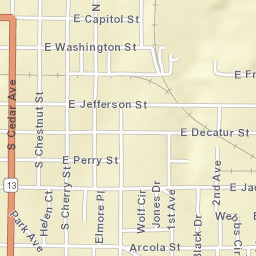 Baptist Hill Alabama Street Map