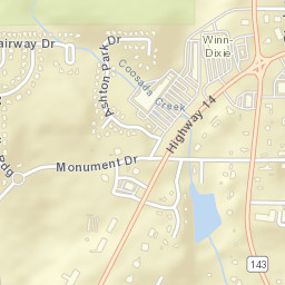 Knollwood Alabama Street Map