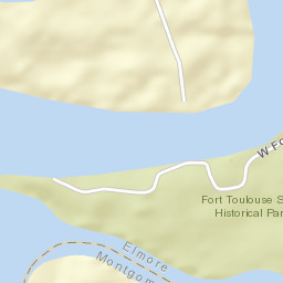 Tuskugu Alabama Street Map