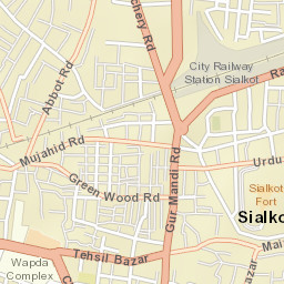 Sialkot Street Map