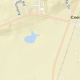 Coosada Alabama Street Map
