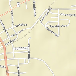 York Alabama Street Map
