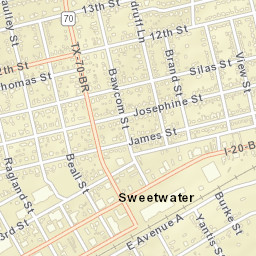 101-199 Beall Street, Sweetwater, TX  Street Map