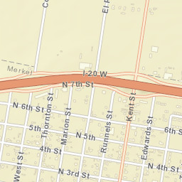 1201-1299 North 6th Street Merkel TX Street Map