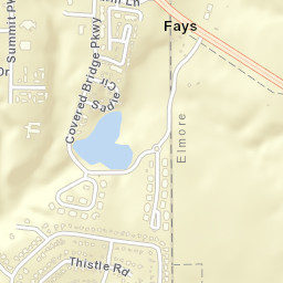 Fays Alabama Street Map