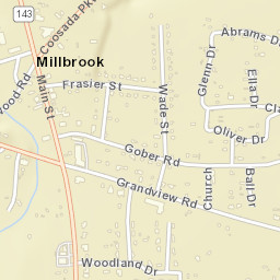Millbrook Alabama Street Map