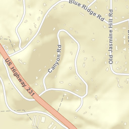 Blue Ridge Estates Alabama Street Map