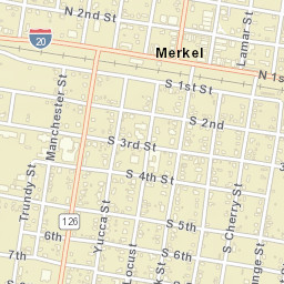 900-998 North 2nd Street Merkel TX Street Map