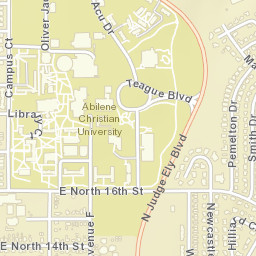 800-826 East North 14th Street Abilene TX Street Map