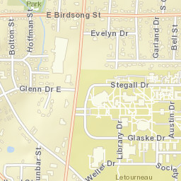 Stegall Drive, LeTourneau University, Longview, TX Street Map