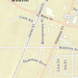 Tulane University Madison Campus Street Map