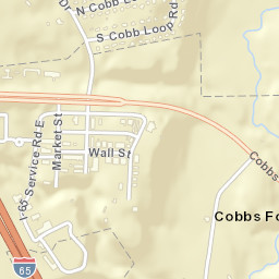 Cobbs Ford Alabama Street Map