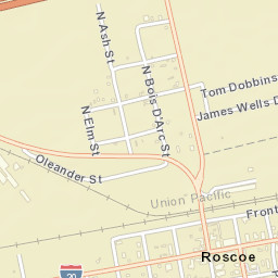 U.S. 84 Business Roscoe TX 79545 Street Map