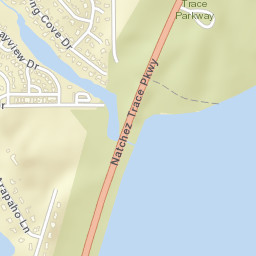 Natchez Trace Parkway Madison MS Street Map