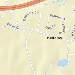 Bellamy Alabama Street Map
