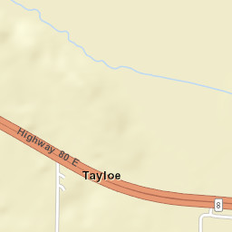 Tayloe Alabama Street Map