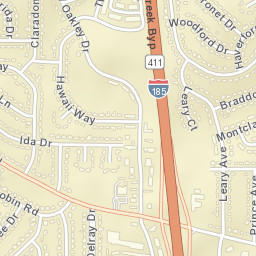 500-512 Honolulu Drive Columbus GA Street Map