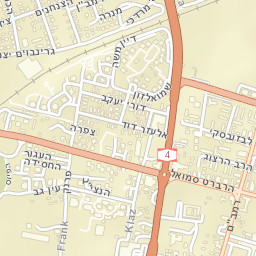 Hadera Street Map