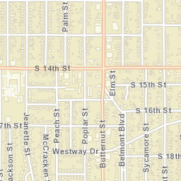 1400-1412 Butternut Street, Abilene, TX Street Map