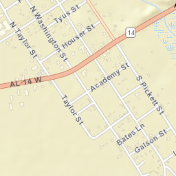 Autaugaville Alabama Street Map