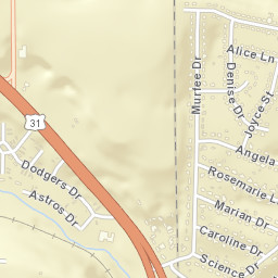 Scenic Hills Alabama Street Map