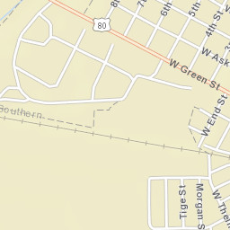 1300-1398 West Green Street, Tallulah, LA Street Map