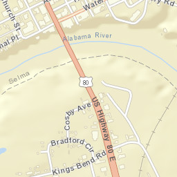 2-98 Broad Street, Selma, AL 36701 Street Map