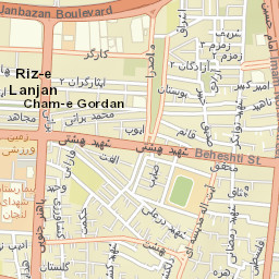 Zarrin Shahr Street Map