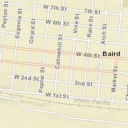 146-198 East 5th Street, Baird, TX 79504 Street Map