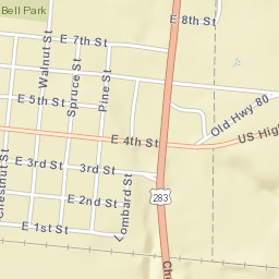 East 1st Street, Baird, TX 79504 Street Map