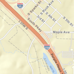 Interstate 35W, Alvarado, TX 76009 Street Map