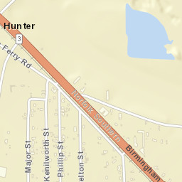 Hunter Alabama Street Map