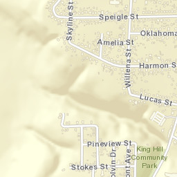 King Hill Alabama Street Map