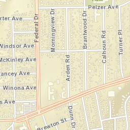 Capitol Heights Alabama Street Map