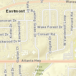 College Grove Alabama Street Map