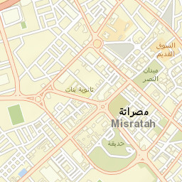 Mişrātah Street Map