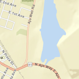 Ajo Arizona Street Map