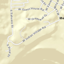 Mexican Town Arizona Street Map