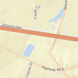 Mount Meigs Alabama Street Map