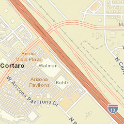 Cortaro Arizona Street Map