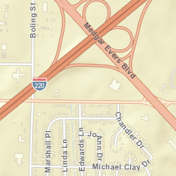 3600-3698 Michael Clay Dr Jackson Street Map