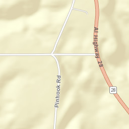 Pin Hook Alabama Street Map