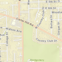 Hillwood West Alabama Street Map