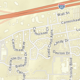 Brookwood Estates Alabama Street Map