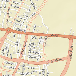 Mobarakeh Street Map